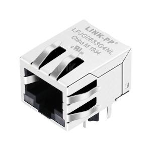  RB1-2S5T9W14 Compatible LINK-PP LPJG0833G4NL 100/1000 Base-T Tab Down G&amp;Y/G&amp;Y Led One Port Board Mount RJ45 Connector Socket Manufactures