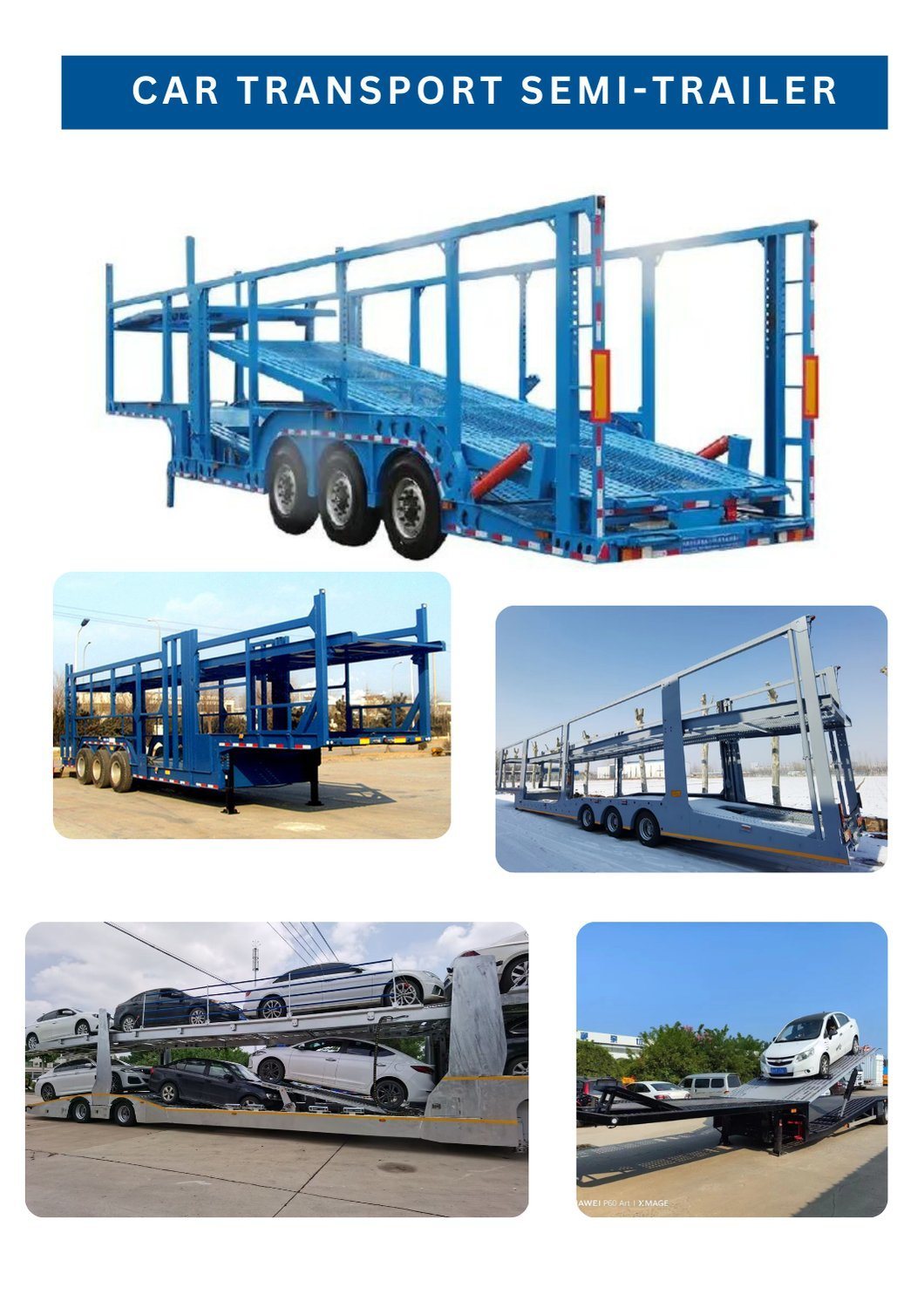 Low Price China Sale 3 Axles Curtain Side Semi Trailer