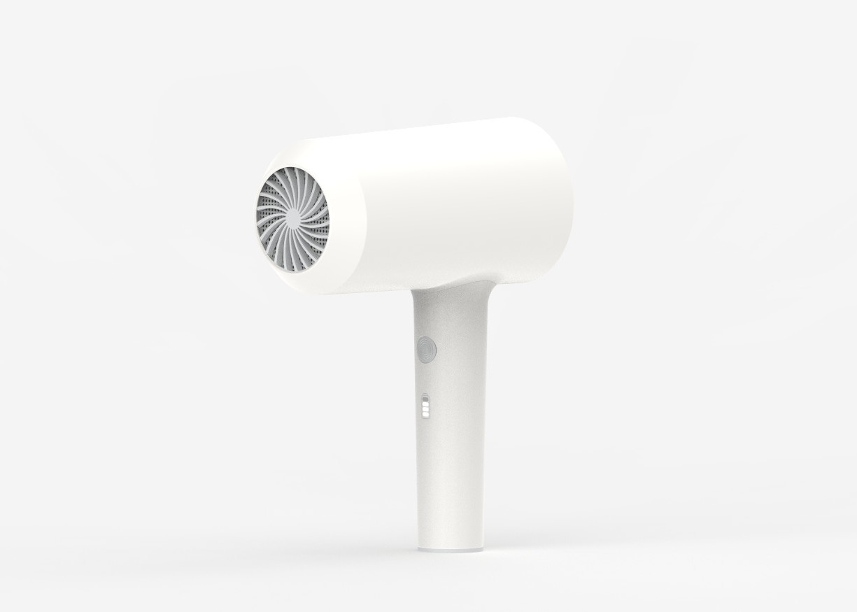Foldable Handle Infrared 600W Wireless Hair Blow Dryer