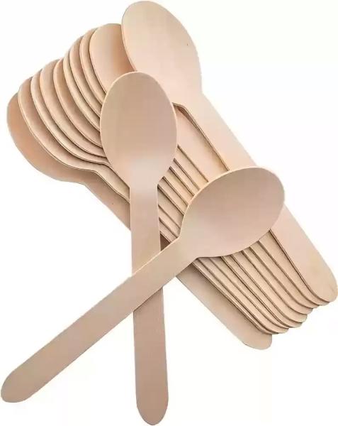 Biodegradable Disposable Wooden Cutlery Set 100% Eco Friendly Compostable Wooden