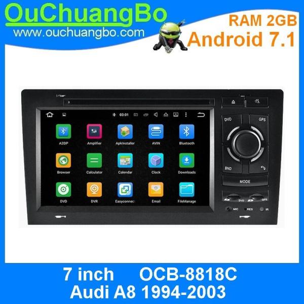Ouchuangbo car dvd gps navigation multimedia stereo for Audi A8 1994-2003 with