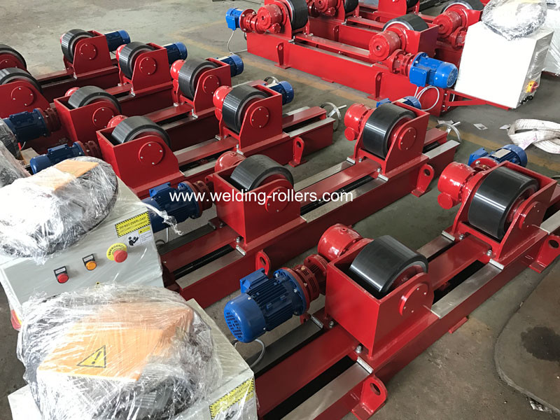 20T Conventional Welding Pipe Rotator For Pipe Butt With PU With Bolt Adjustment