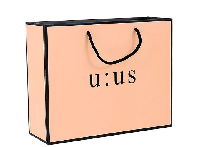 Degradable Paper Shopping Bags For Advertising / Promotion / Grocery