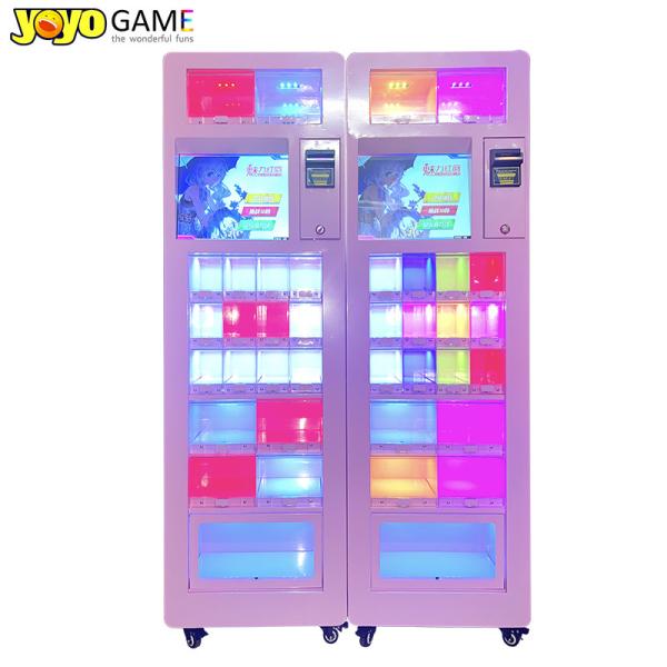Coin-Operated Lipstick & Mini Snack Vending Machine with Bill Acceptor for Game