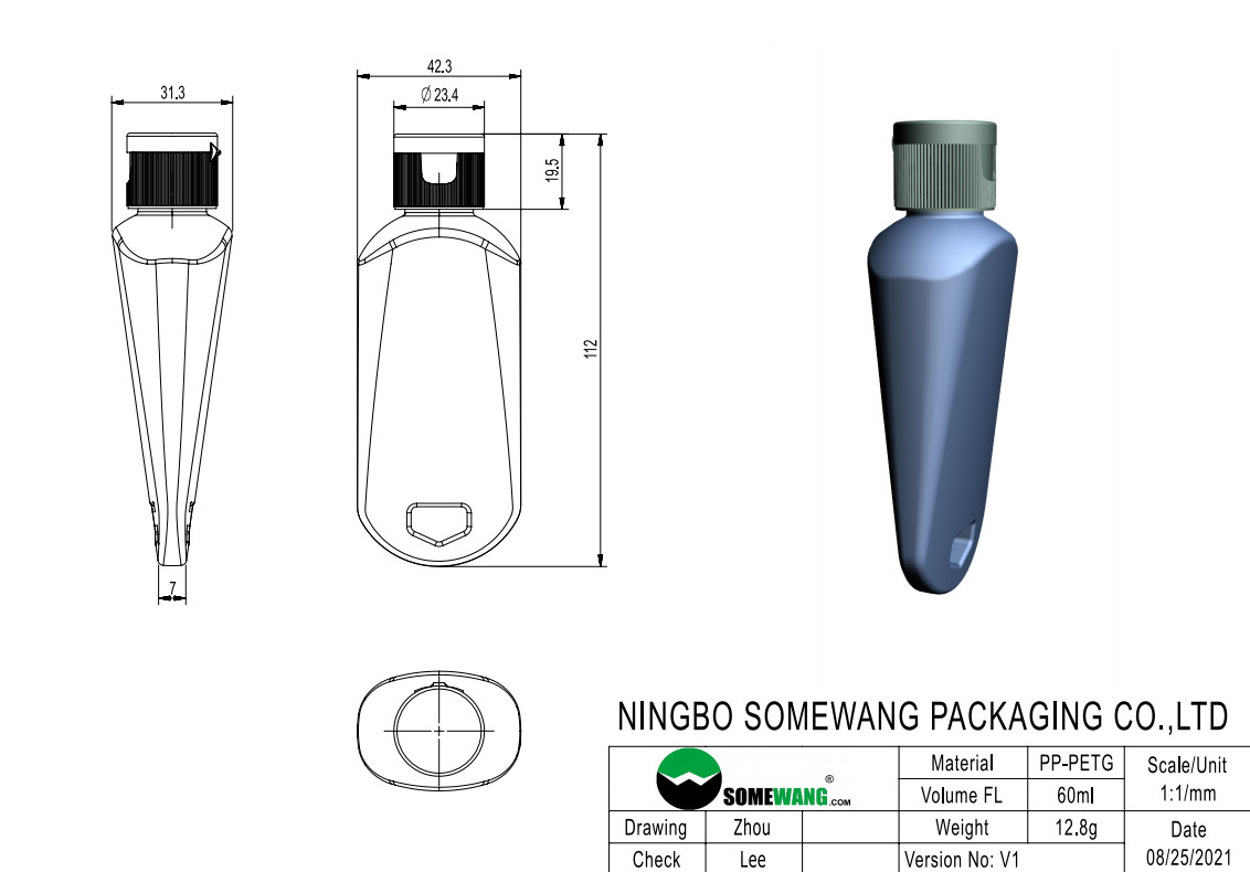 30ml 60ml Custom PETG Hand Sanitizer Gel Bottle Sets With Flip Caps