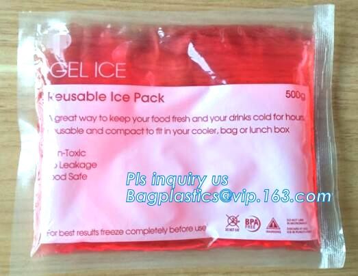 Quality on-toxic plastic material gel ice pack, Refrigerated cooler bags, ice eutectic gel bag for fresh food and beverage, GEL for sale
