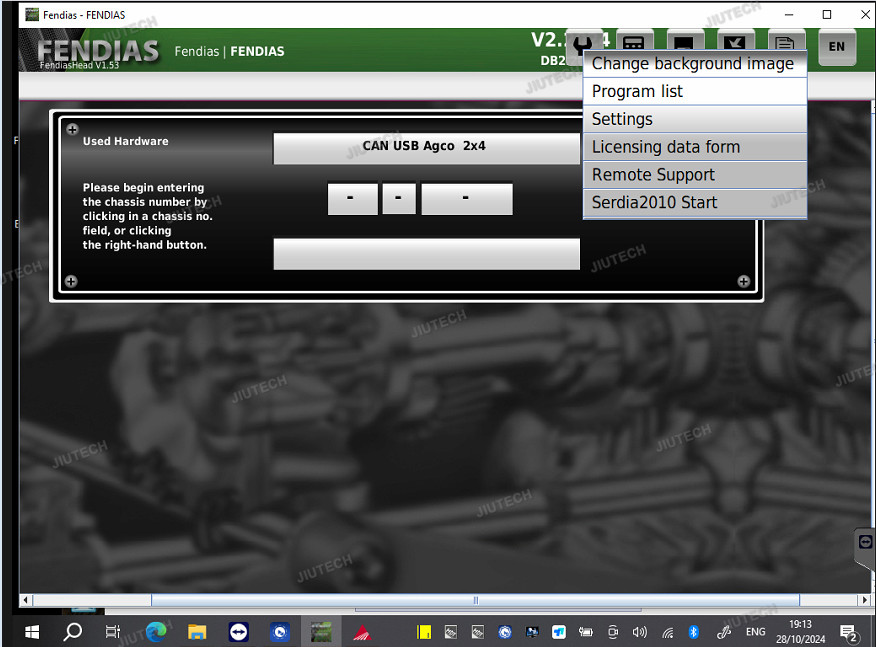 For AGCO diagnostic tool FENDT FENDIAS Latest Software Support AGCO Canusb tool