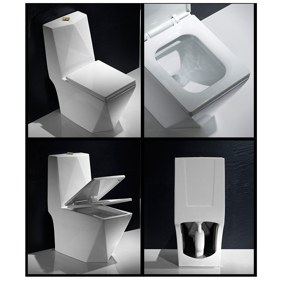 Ceramic Toilet Seat Sets and Sink Bathroom with Traditional Design Style Water Closet