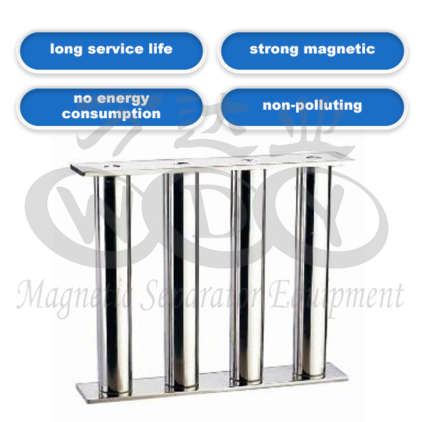 ISO9001 Overband Magnetic Separator / Grate Magnet Shelf with Stainless Steel Plate