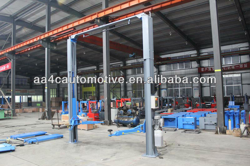 4.0T 8 bends column clear floor two post car lift