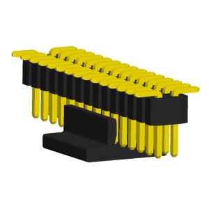 1.0mm Male Connector Pin Header CAP Vertical Mount 2x15 30 Pin Double Row