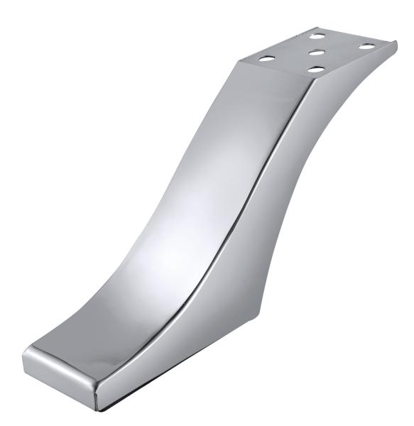 130mm high curved furniture legs contemporary custom chrome sofa legs SL-076