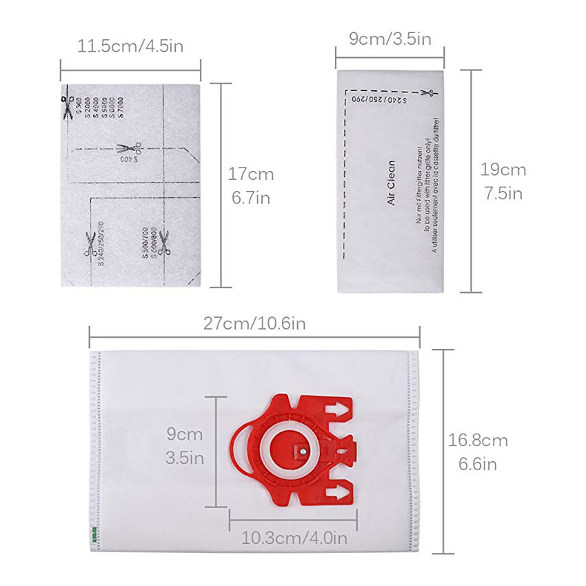 Electric Power Source Vacuum Cleaner Accessories for Miele FJM C1 C2 Dust Bag Filter