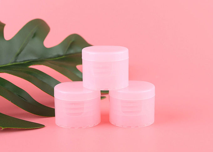 Candy Color Buttery Flip Top Bottle Lids , Cosmetic Cap Assembly With Bottles