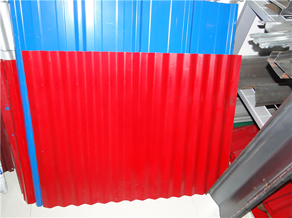0.2mm Barrel Type Corrugated Sheet Roll Forming Machine With 300mm Shaft