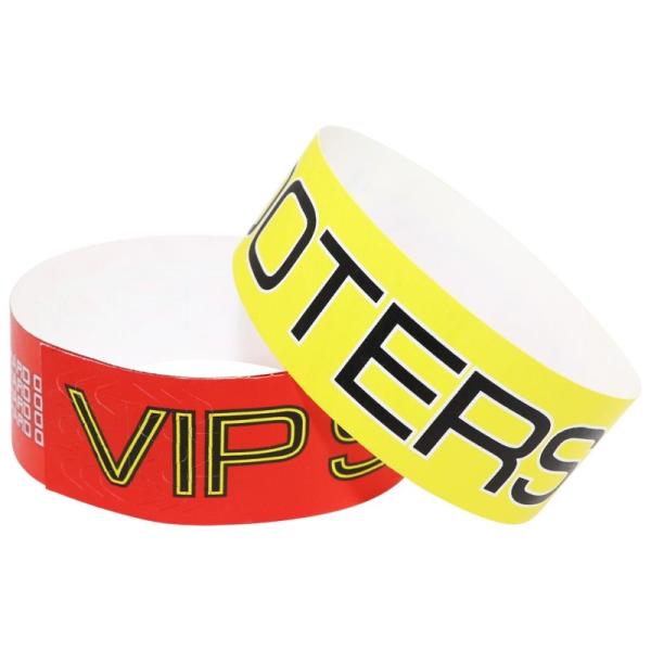 Chinese Manufacturer Serial Numbered Tyvek Material Wristband Waterproof Full