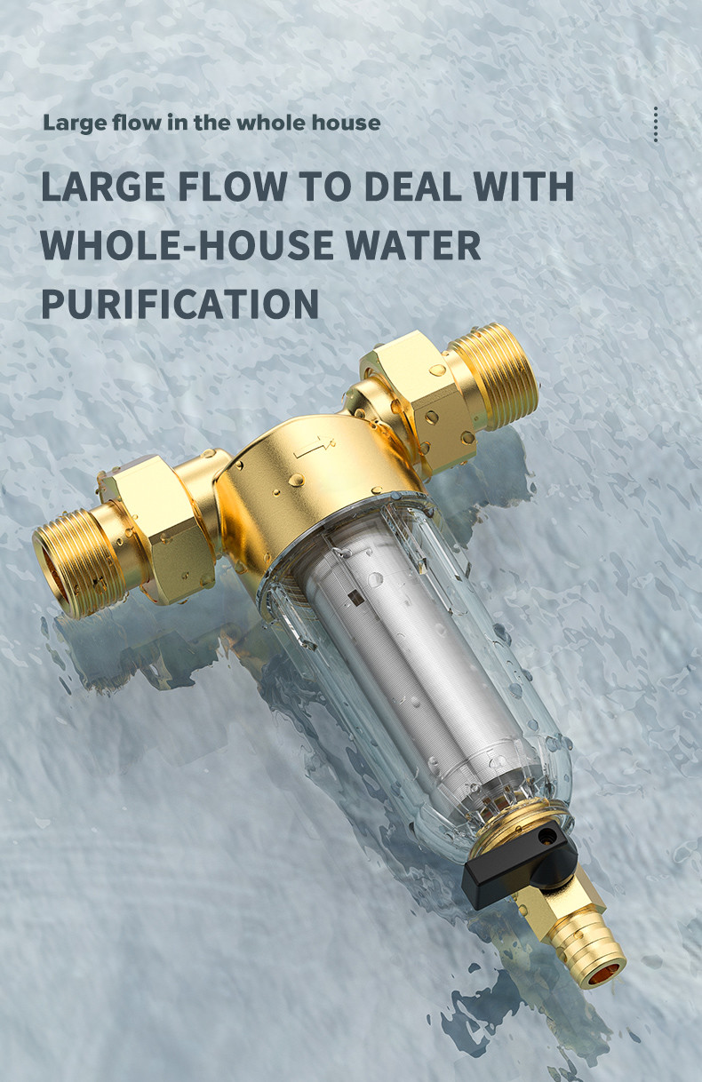 SS316 Well Water Hose Sediment Filter Reusable Pin Down