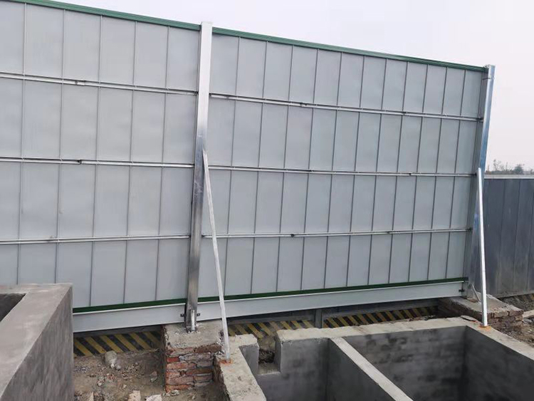 Corrugated Construction Site Steel Hoarding Temporary Fence