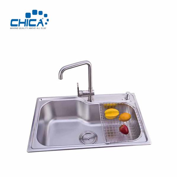 Press Kitchen Sink SUS304 Stainless Steel Kitchen Sink Single Bowl Kitchen Sinks