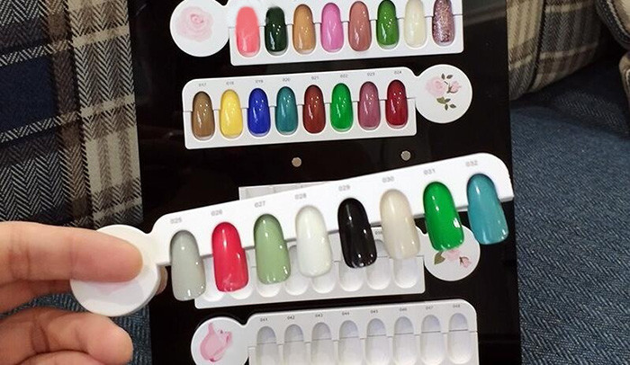 Nail Piece Board For Gel Polish Sample Template Display , Could Send Sample