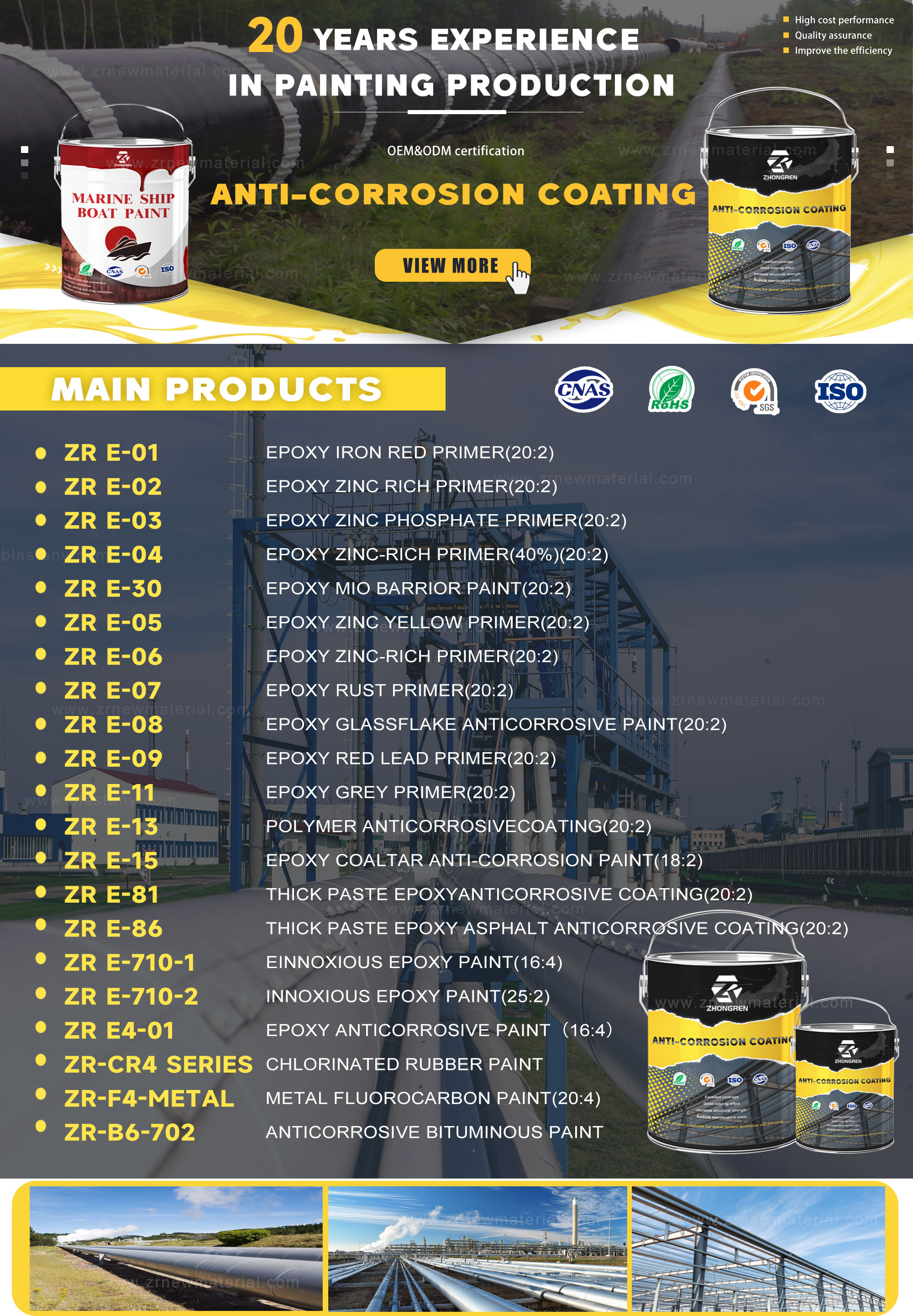 Effective Marine Anti Corrosion Paint For Steel Self Polishing Transocean Boat Bottom