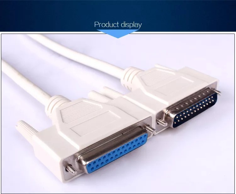 Data Transmission RS232 RJ45 Cable DB25 Male To DB25 Female Modem