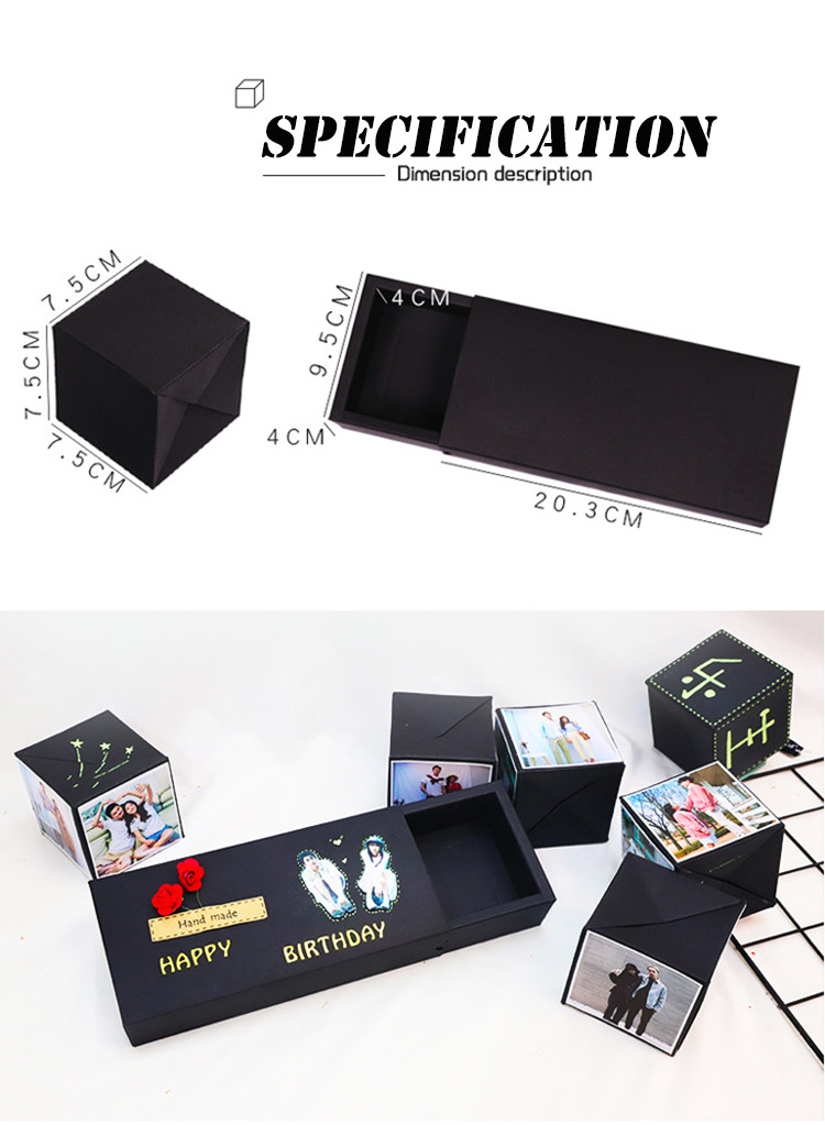 Luxury Drawer Gift Box Grey Board / Coated Paper / Special Paper Custom