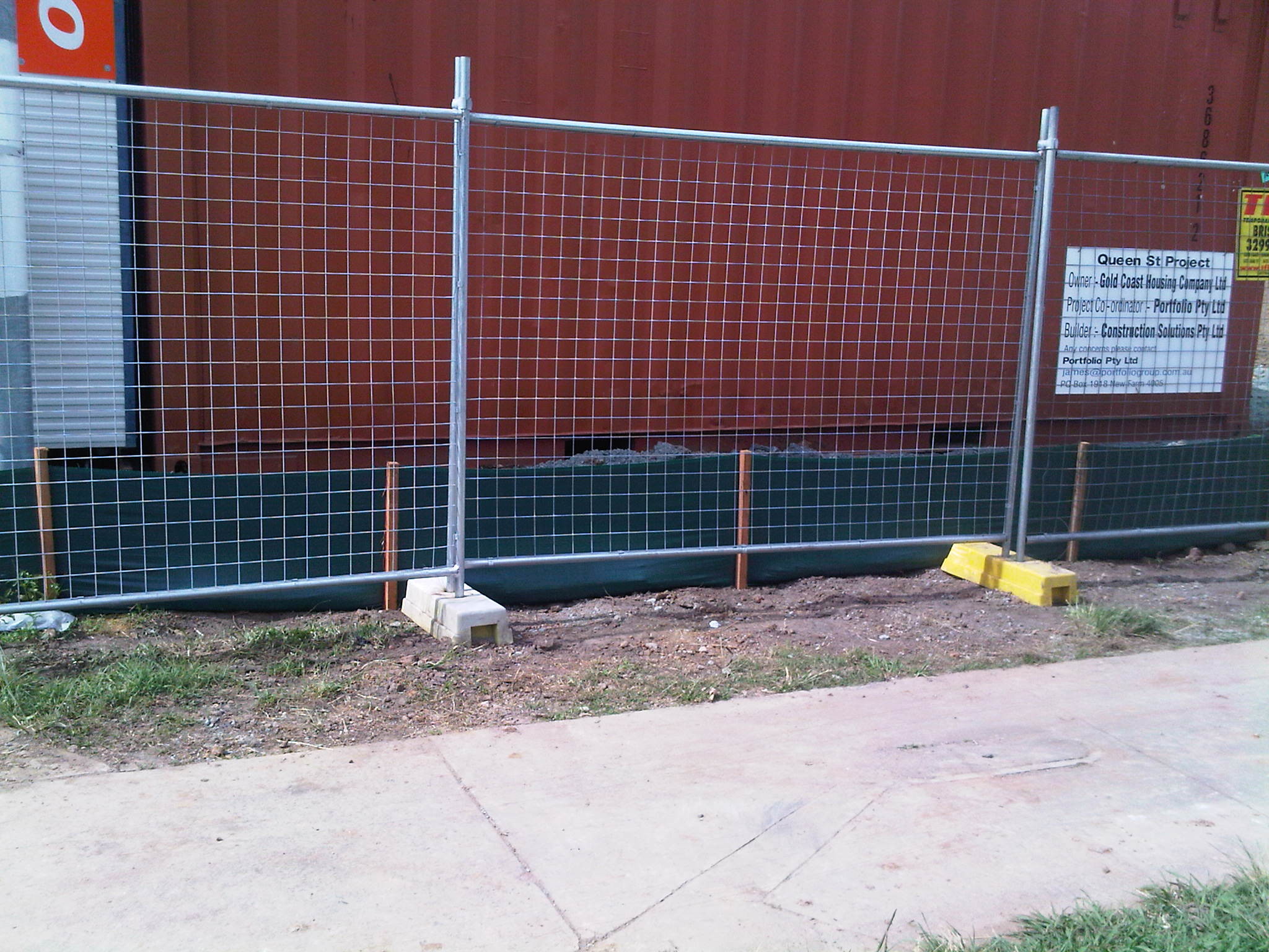 OD 32 Pipes Construction Site Security Fencing Temporary Barricade Fence