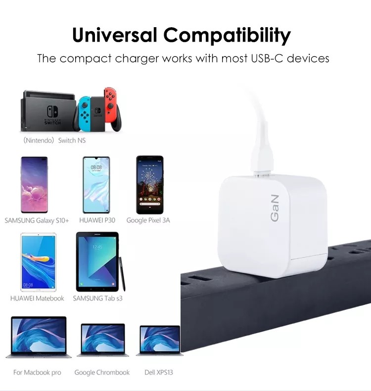45W PPS 30W GaN USB C Wall Charger For IPhone 12 13 Pro Max MacBook Air