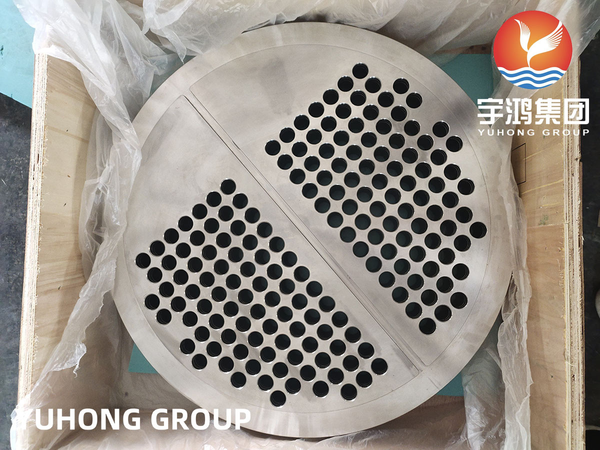 EN10028 1.4541 (F321) Stainless Steel Heat Exchanger Tubesheet PT UT