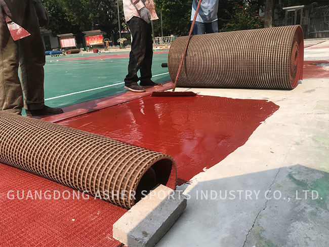 Rubber Athletic Prefabricated Running Track Customized Flame Retardant