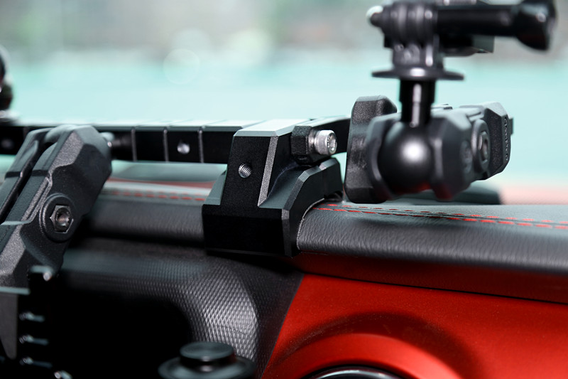 Aluminum Alloy Black Center Console Dashboard Phone Holder Mount for 4*4 Jeep Wrangler Modification Accessory