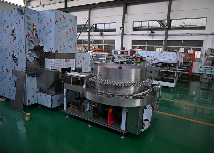 Stainless Steel Vial Filling Line With 200 Caps/Min Speed For 2-100ml Round Glass Bottles