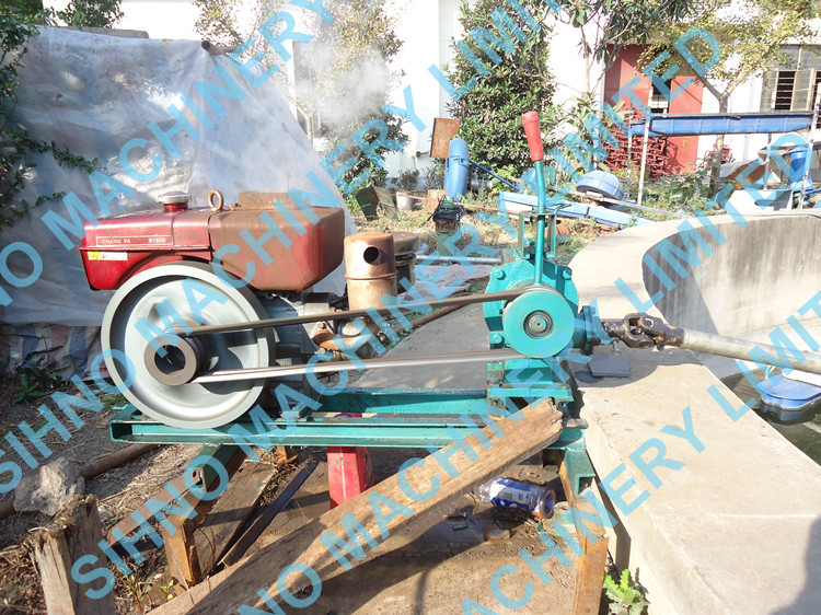 10 Impellers Long Arm Diesel Engine Paddle Wheel Aerator,Multi-impellers aerator