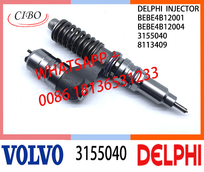 Fuel engine Diesel Injector 3155040 BEBE4B12001 BEBE4B12004 8113409 A3 for VOL FH12 3039 EURO / D12 EURO SPEC