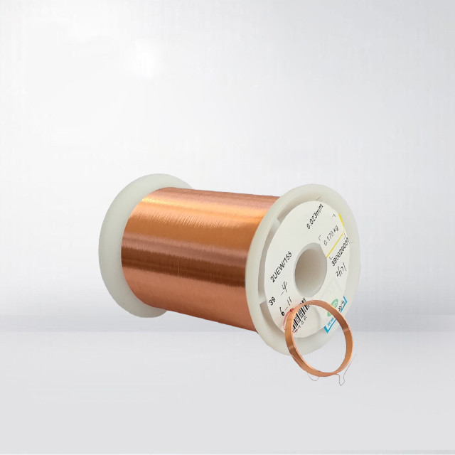 UEW Solderable Enameled Copper Wire / Round Self Bonding Wire
