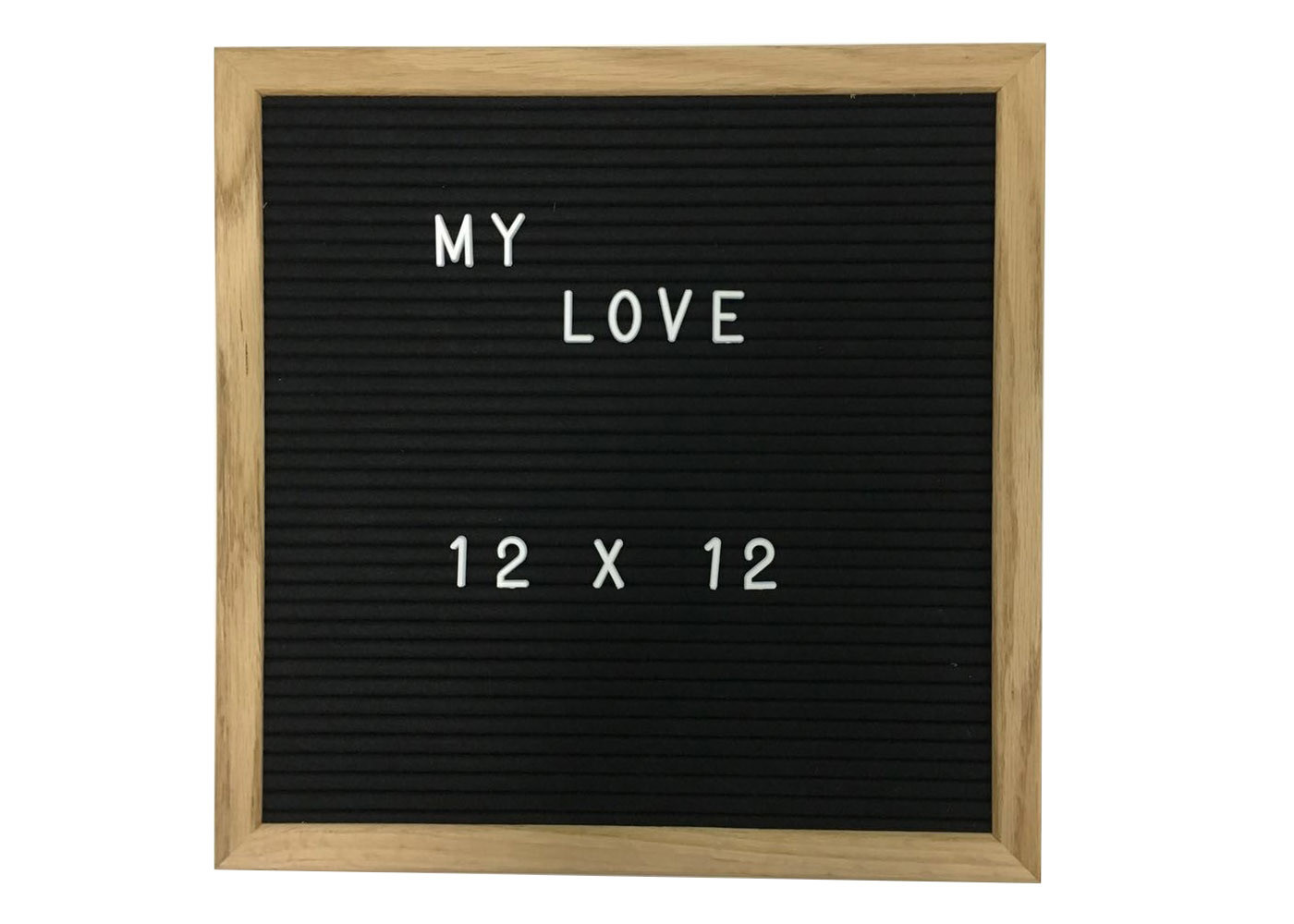 12 In Wooden DIY Felt Message Board Notice Changeable Letters For Quotes