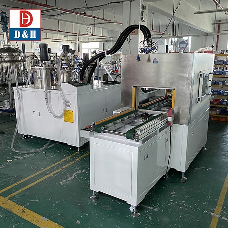 Semiconductor Parts Vacuum Equipment with Ab Materials Potting Dispenser System Stand-Alone Vacuum Chamber Potting Machine