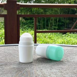 China Refillable Roll On Perfume Bottles Plastic With Cap , Clear Roll On Bottles For Essential Oils on sale