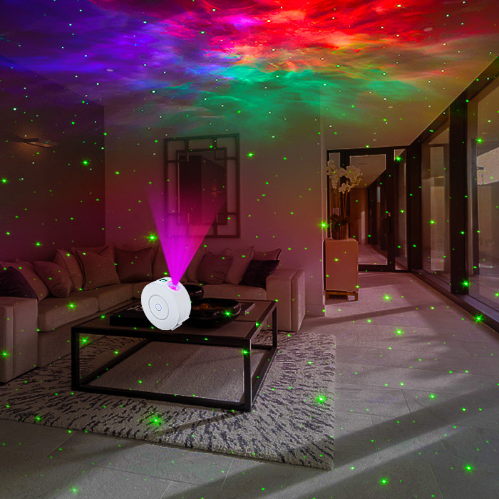 Bedroom Smart Galaxy Light Projector , Flexible Timing Galaxy Projector Google Home