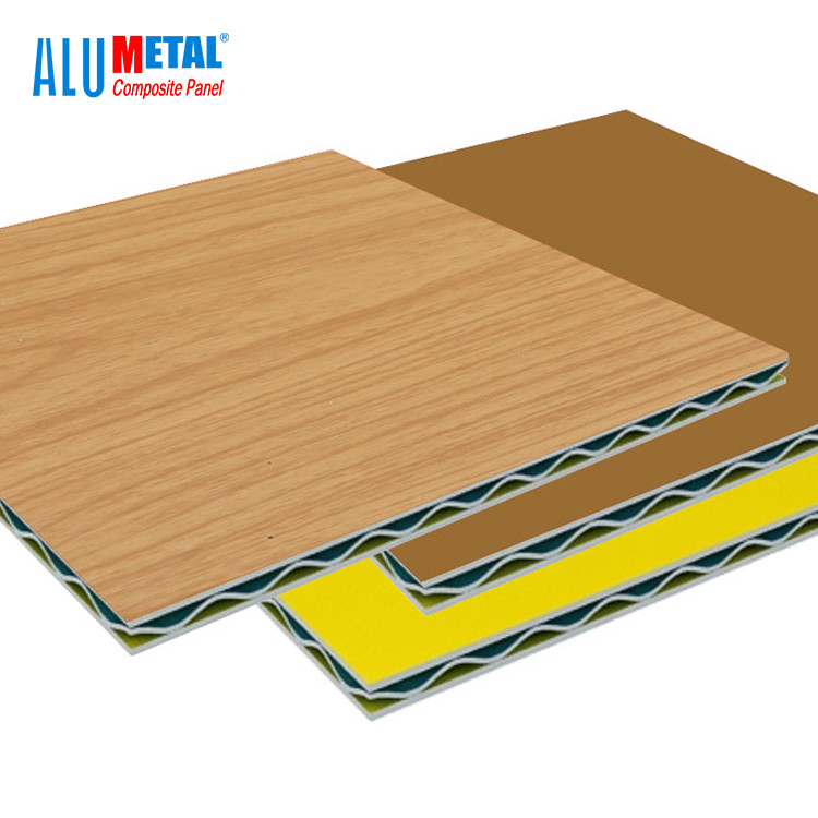 Aluminum Corrugated Material Panels 1220X2440MM Acp Cladding PVDF Coating