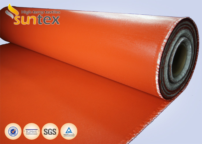 400g/sqm Silicone Coated Fiberglass Fabric Used In Flexible Fabric Connector