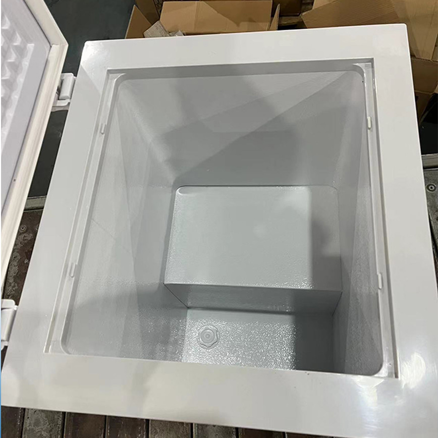 Manual Defrost Glass Door Chest Freezer Mechanical Temperature Control