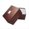 Buy cheap Dark Red Recyclable Package Paper Box , Rigid Cardboard Box Gift Packaging from wholesalers