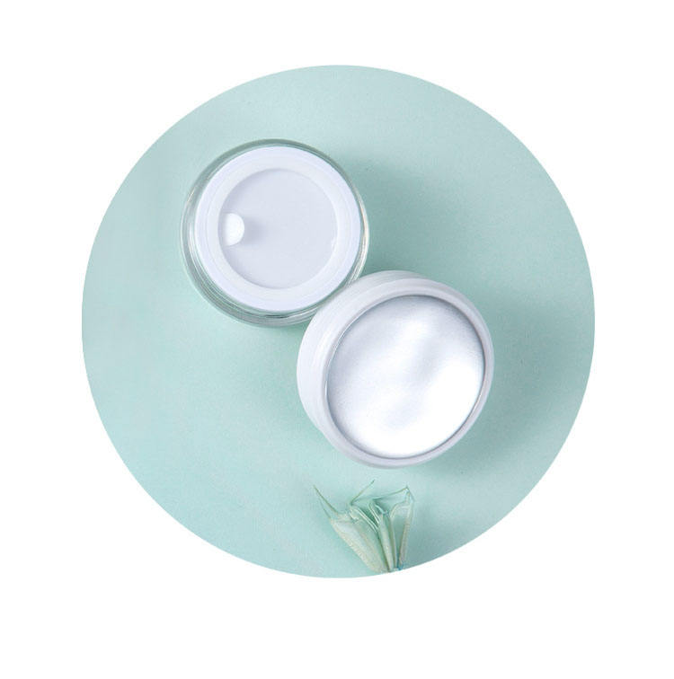 30G Empty Acrylic Plastic Round Jars Skin Care Luxury Eye Cream With Screw Lid