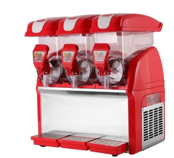 Professional Commercial 3 Flavor Frozen Slush Machine 220v 360 Degree Wrap