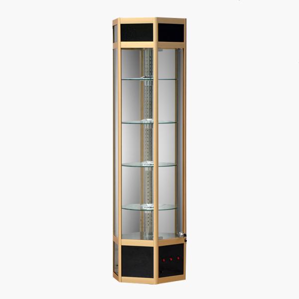 Generous Rotary Acrylic Display Showcase Mobile Lighting 53 * 53 * 100 Size