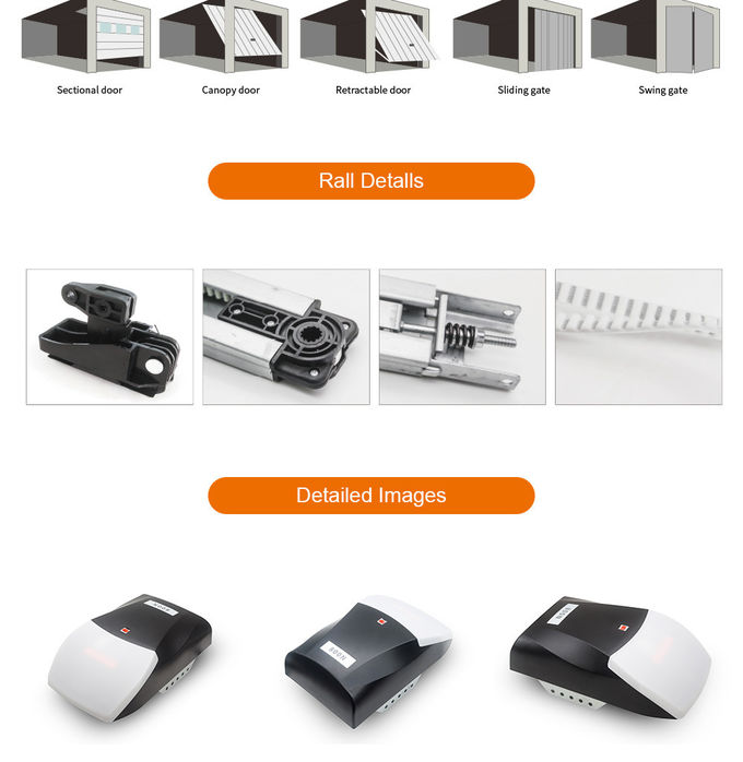 WiFi DC Motor 600N Battery Backup Garage Door Opener