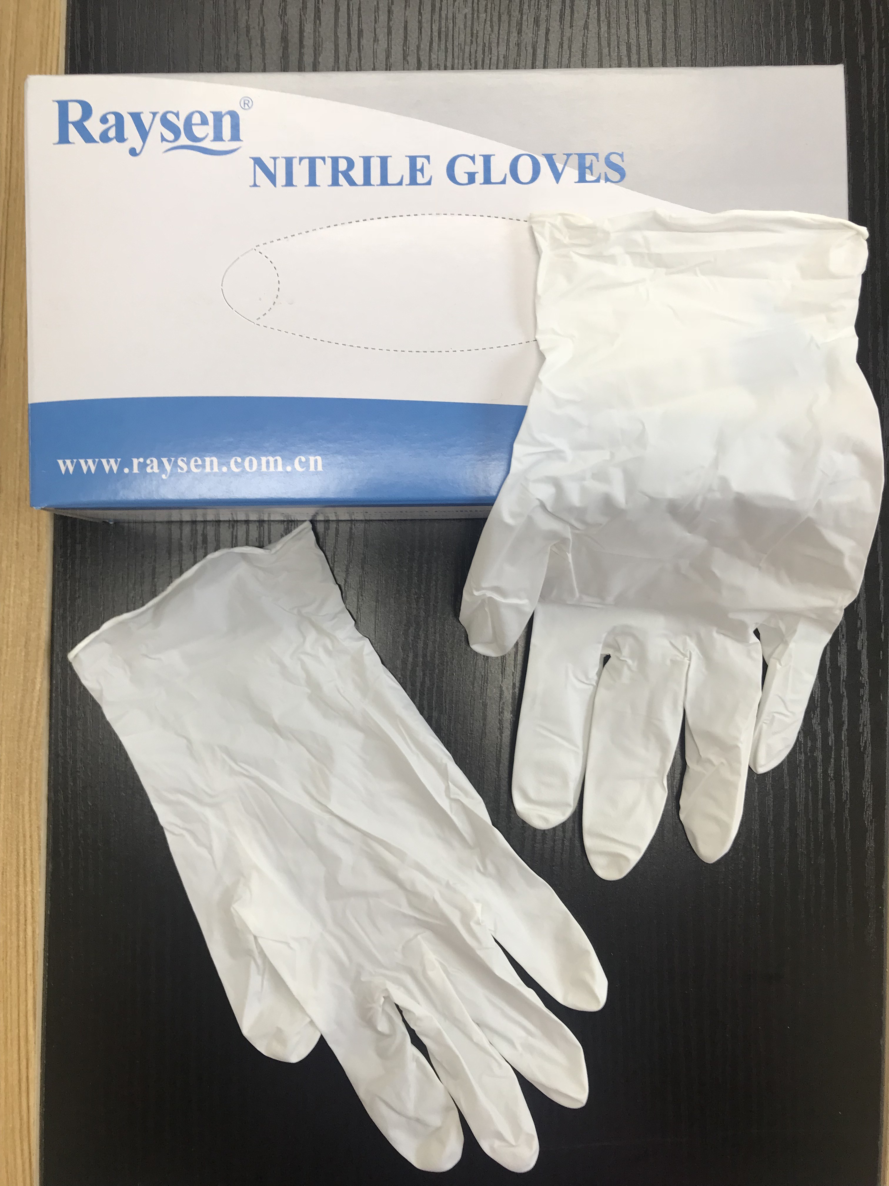 Latex Free Non Sterile White Nitrile Powder Free Gloves Durable For Mechanic