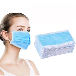 China Blue Color Disposable Earloop Face Mask Hypoallergenic High Filtration Capacity on sale